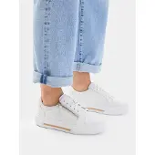 Clarks pour femme. 26185917 Chaussures en cuir Hollyrose Zip blanc (39), Plat, Lacets, Casuel