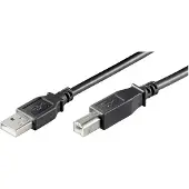 Microconnect Microcâble USBAB3B-LSZH, 3 mètres, connecteurs USB A et USB B, USB 2.0, couleur noire