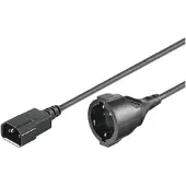 Microconnect Iec C14/schuko Power Cord 2 M 10a Argenté One Size / EU Plug 220V