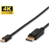 Microconnect DP-MMG-100MB câble DisplayPort 1 m Mini DisplayPort Noir