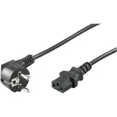 Microconnect PE010430 câble électrique Noir 3 m Prise d'alimentation type E+F Coupleur C13