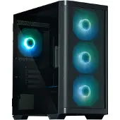 Zalman boîtier M4 Noir / miniT / 4x 120mm ARBG fan / 2xUSB 3.0 / 1xUSB 2.0 / verre trempé / noir