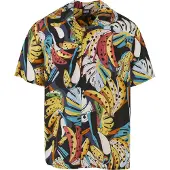 Urban Classics Chemise turquoise / ocre / vert / noir / blanc