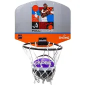 Spalding Mini Basketball Set Space Jam 79007Z, panneau arrière de basket-ball, unisexe, gris, taille : One size