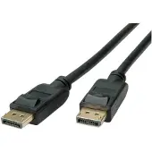 Roline recycled material DisplayPort — DisplayPort (3 m), Câble vidéo, Noir