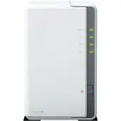 Synology DS223j 2Bay 8TB NAS avec 2x 4TB HAT3300-4T HDD (2 x 4 To, HAT 33xx), NAS, Blanc