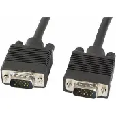 Lanberg CABLE MALE-MALE VGA CA-VGAC-10CC-0018-B - FERRITES - NOIR - 1,8 METRES