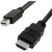 Value RO11.99.5790 câble vidéo et adaptateur 1 m Mini DisplayPort HDMI Noir