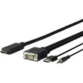 VivoLink Par câble HDMI (3 m), Câble vidéo, Noir
