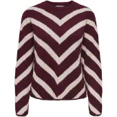 ONLY Pull-over 'ONLELIZA' crème / lie de vin