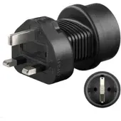 Microconnect Adaptateur universel UK/Schuko (Type F, BS 1363, CEE 7/7)