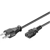 Microconnect Cordon d'alimentation Swiss - C13 5m (5 m), Câble d'alimentation, Noir