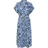 ONLY Robe-chemise 'ONLJakiri' marine / bleu clair