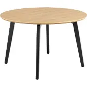 Ebuy24 Cadiz table de salle à manger 120x120cm nature.