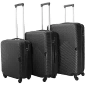 VERTICAL STUDIO "Uppsala" Valise Ensemble de 3 20" 24" 28" noir