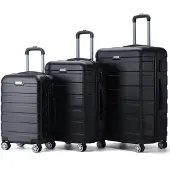 VERTICAL STUDIO "Trelleborg" 20" 24" 28" Valise Ensemble de 3 noir