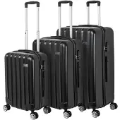 VERTICAL STUDIO "Kopenhagen" Valise Ensemble de 3 20" 24" 28" noir