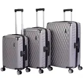VERTICAL STUDIO "Odense" Valise Ensemble de 3 20" 24" 28" gris