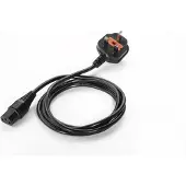 Motorola - Câble d'alimentation - BS 1363 (W) - IEC 320 EN 60320 C13 - 1,8m - connecteur à 90 degrés - pour P/N : PWRS-14000-148R, PWRS-14000-241R (50-16000-219R)