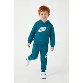 Nike Survêtement 'CLUB FLEECE' pétrole / blanc