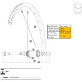 Mavic Jante De Vélo De Route Ksyrium Hooked Disc