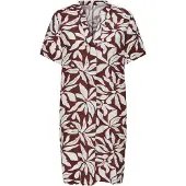 ONLY Robe 'ONLSusi' rouge rouille / blanc