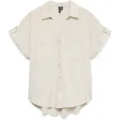 Vero Moda Thilde Short Sleeve Shirt Beige XL Femme