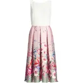 Swing Robe de cocktail roseau / rose clair / rouge clair / blanc