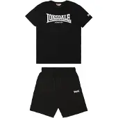 Lonsdale Survêtement 'Dunstan' noir / blanc