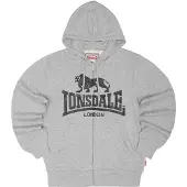 Lonsdale Veste de survêtement 'Krafty' gris / noir
