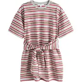 Next Robe marron / gris / rouge / blanc