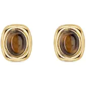 Club Manhattan Boucles d'oreilles 'Mila Studs Brown' cappuccino