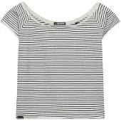Superdry T-shirt marine / blanc cassé