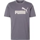 Puma T-Shirt fonctionnel 'ESS No. 1' gris / blanc cassé