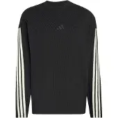 Adidas Sweat de sport 'Kit 3-Stripes Long Sleeve' noir / blanc