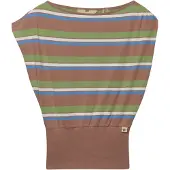 Superdry Haut 'Bardot' bleu / pueblo / vert