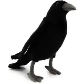 Hansa Peluche Corbeau 18cmh