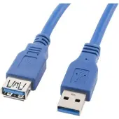 Lanberg Usb-A Verlängerungskabel M/W 3.0 3M Blau
