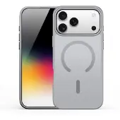 DUX case YIND compatible avec MagSafe adapté à IPHONE 17 PRO (Open Ring) grey