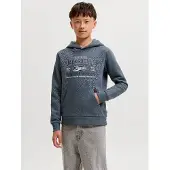 Jack & Jones Kids Junior Sweat bleu foncé / gris fumé / blanc