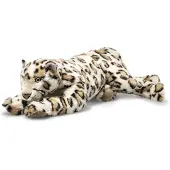 Steiff , léopard des neiges Parddy, en position couchée, 55 cm, 061691