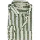 Gant Chemise vert / blanc