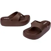 Melissa Free Platform Thong Flip Flops Marron EU 35-36