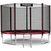 Neo-Sport Trampoline de jardin 8ft/252cm avec filet extérieur et échelle