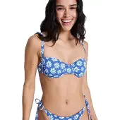 Roxy Essentials Pt Underwire Bralette Bikini Top Bleu L / D Femme