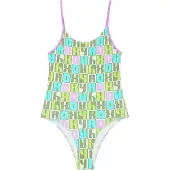 Roxy Letter Up Swimsuit Vert 16 Years Fille