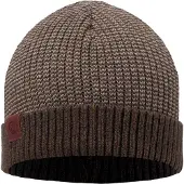 Buff Knitted Beanie Marron