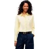 Tommy Hilfiger Dw0dw23457 Long Sleeve Shirt Jaune S Femme