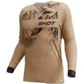 Shot Race Gear Station Charge Long Sleeve Jersey Marron 2XL