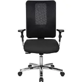 Topstar Chaise de bureau Open X N Deluxe tissu résille noir (42 - 57 cm)